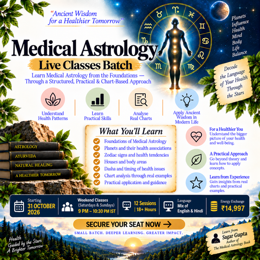 THE MEDICAL ASTROLOGY LIVE CLASSES BATCH